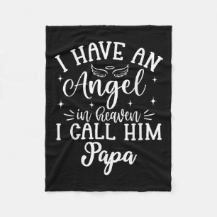 Manta Polar Tengo Un Ángel En El Cielo Y Lo Llamo Papá