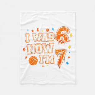 Manta Polar Tenía 6 Ahora tengo 7 Baloncesto Divertido Cumplea