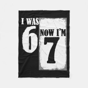 Manta Polar Tenía 6 Ahora Tengo 7 Divertido 67 Juventud Cumple