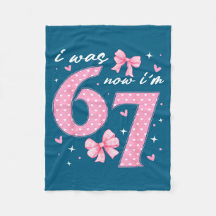 Manta Polar Tenía 6 años ahora tengo 7 coqueta lazo rosa cumpl