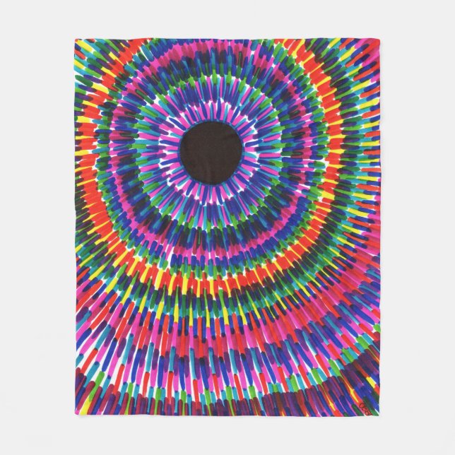 Manta Polar Teñido anudado (Anverso)