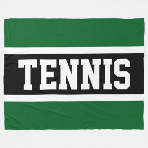 Manta Polar TENIS Deportivo Atlético Verde Negro Blanco Rayas