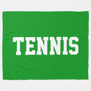 Manta Polar TENIS Deportivo Deportivo Texto Blanco Sobre Verde