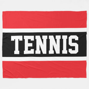 Manta Polar TENIS Deportivo Divertido Rojo Brillante Negro Bla