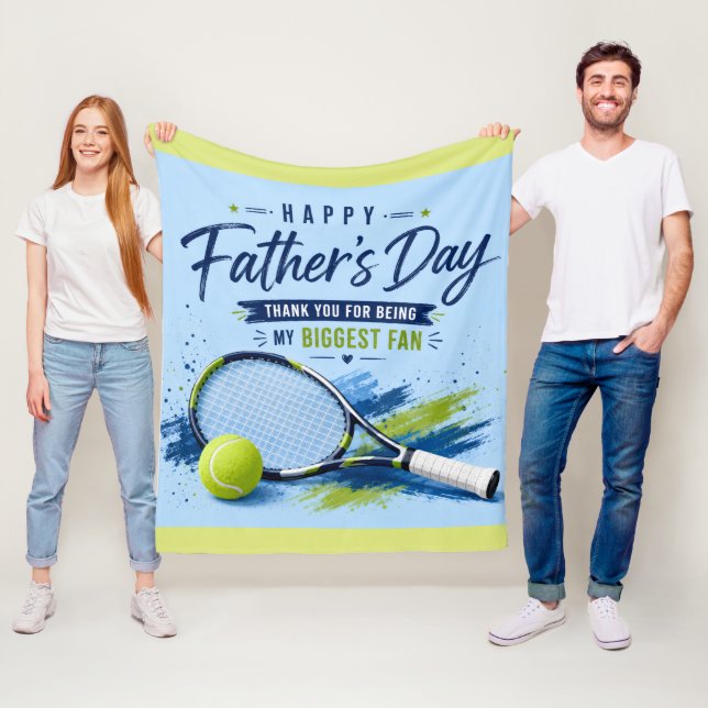 Manta Polar Tenis Día del Padre para Papá (In situ)