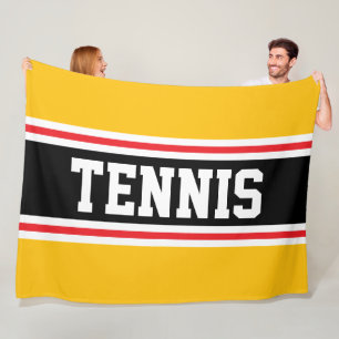 Manta Polar TENIS Rayas Naranjas Doradas Brillantes Rojas Negr