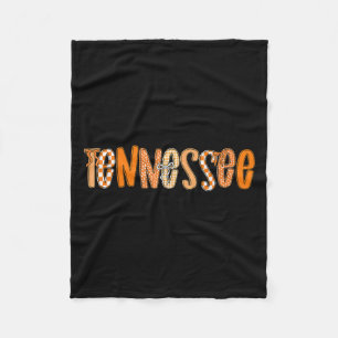 Manta Polar Tennessee Coquette Naranja Chica de Bow bajo contr