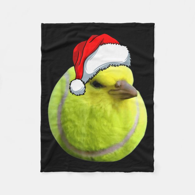 Manta Polar Tennis Bird Ball Meme Christmas Pajamas Funny Meme (Anverso)