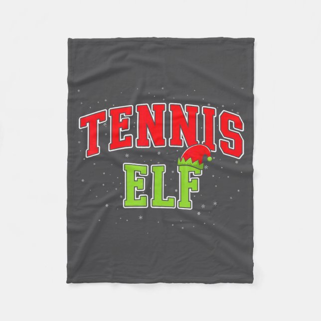 Manta Polar Tennis Elf Christmas Family Matching Group Xmas  (Anverso)