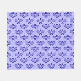 Manta Polar Tennis Seamless Pattern - Racket and Ball in Blue