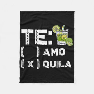 Manta Polar Tequila Fiesta mexicana Te Amo Tequila Cinco De Ma