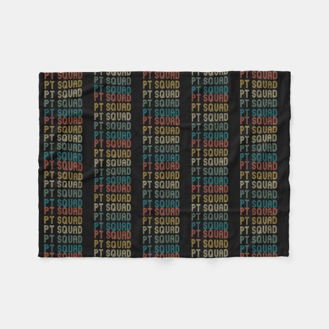 Manta Polar Terapia Física Retro PT Idea Terapia Cuadrada  (Frente (Horizontal))