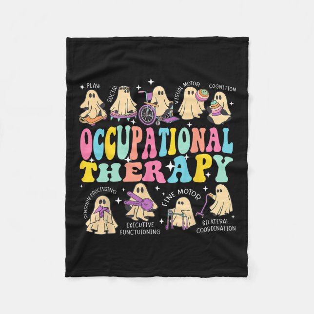 Manta Polar Terapia Ocupacional Terapia Terapia Halloween Se T (Anverso)
