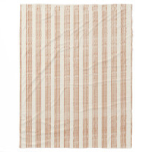 Terracotta Cream Moderno Stripe Boho Minimalista