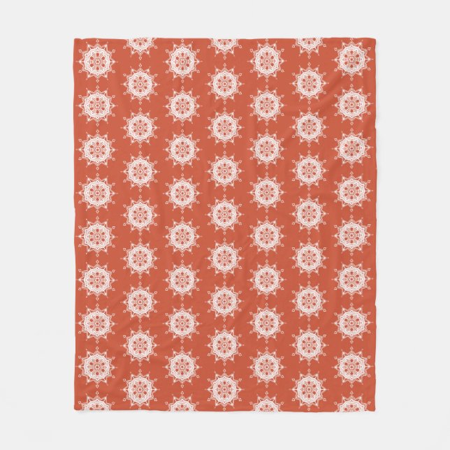Manta Polar Terracotta Mandala (Anverso)