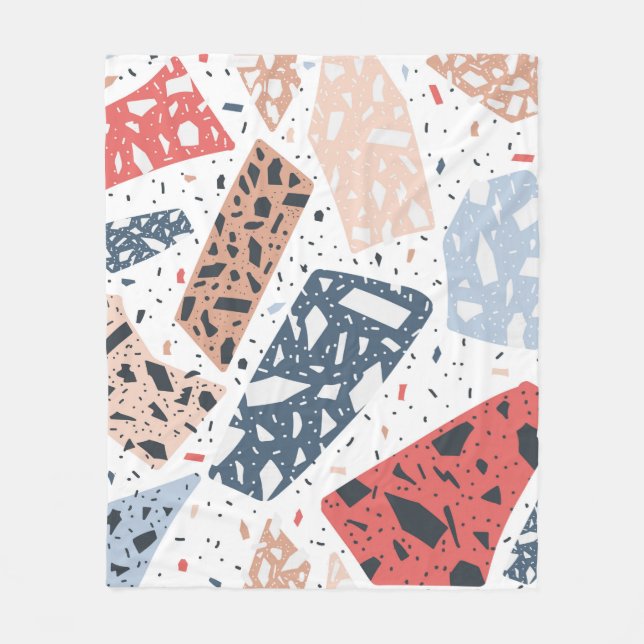 Manta Polar Terrazzo floor marble seamless hand drawn pattern  (Anverso)