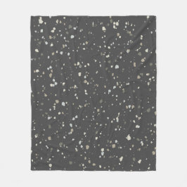 Manta Polar Terrazzo moderno gris oscuro