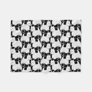 Manta Polar Terrier Blancos de West Highland