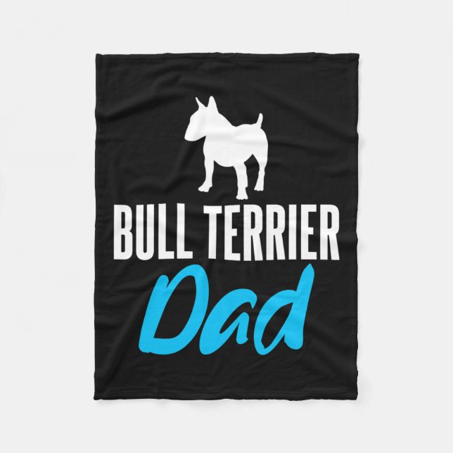 Manta Polar Terrier Dad Divertido diciendo dueños de perros (Anverso)