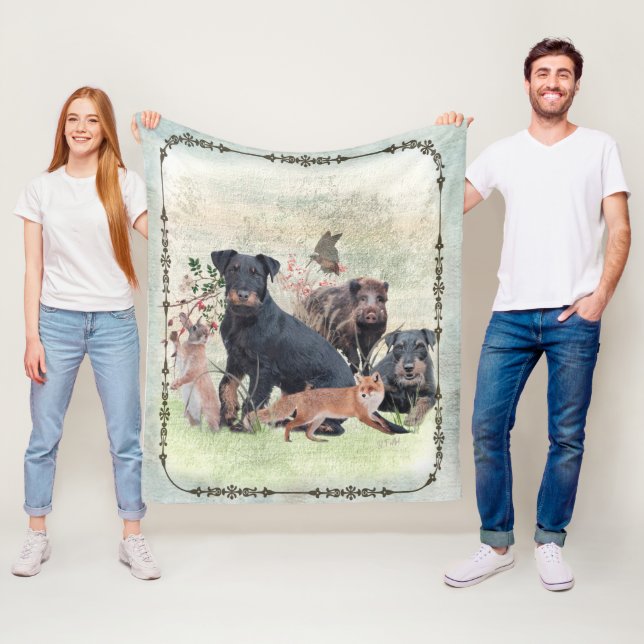 Manta Polar Terrier de caza alemán (Jagdterrier) (In situ)