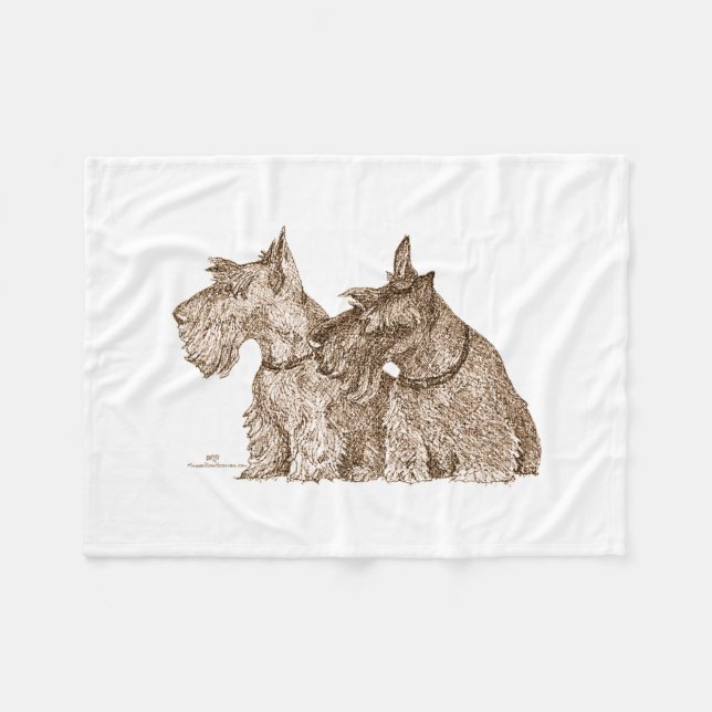 Manta Polar Terrier escocés (Frente (Horizontal))
