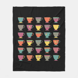 Manta Polar Tés de porcelana retro, tazas de café coloridas