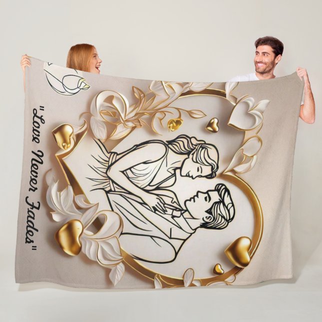 Manta Polar "Tesoro de Amor Atemporal" (In situ)