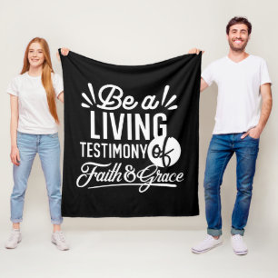 Manta Polar Testimonio de vida espiritual Fe y Gracia Cita