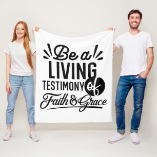 Manta Polar Testimonio Vivo Cita Bíblica Motivación Cristiana