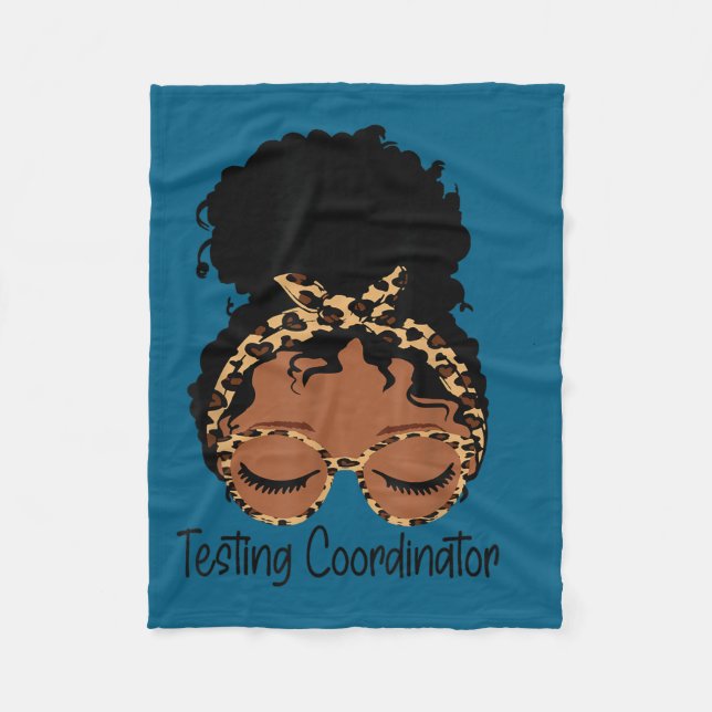 Manta Polar Testing Coordinator Shirt Funny Messy Bun Test Day (Anverso)