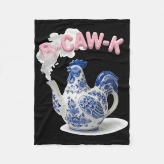 Manta Polar Tetera de porcelana divertida B-caw-k Pollo B-caw-