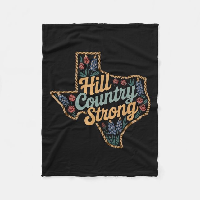 Manta Polar Texas Hill Country 2025 Texas Strong Retro Motivat (Anverso)