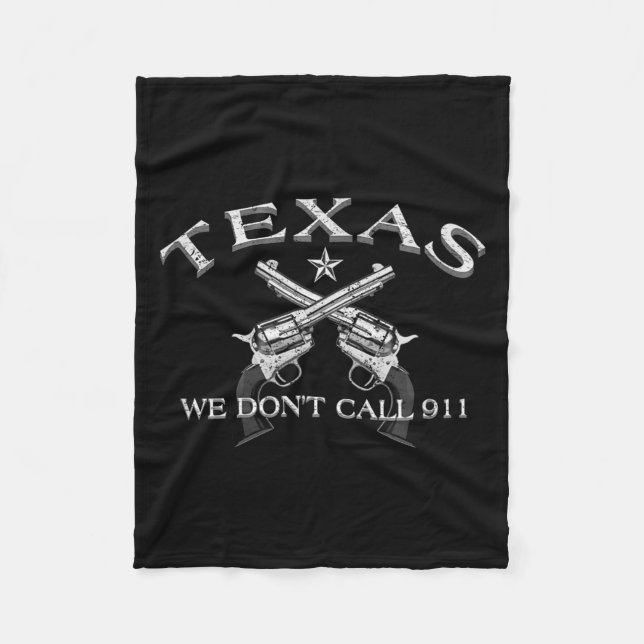 Manta Polar Texas We Don't Call 911  (Anverso)