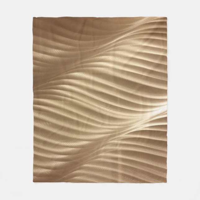 MANTA POLAR TEXTIL DE COLOR MARRÓN Y BLANCO (Anverso)