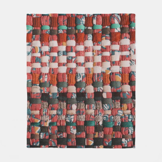 MANTA POLAR TEXTIL VERDE Y AZUL ROJO (Anverso)