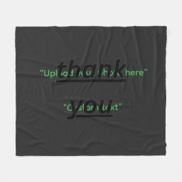 Manta Polar Texto personalizado y carga tu foto personalizada