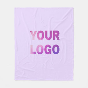 Manta Polar texto simple mínimo agregue su logotipo/diseño aqu