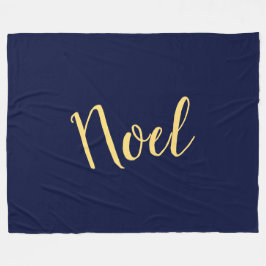 Manta Polar Texto Sofisticado De NOEL Sobre Elegante Rica Mari