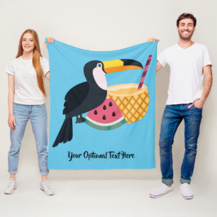 Manta Polar texto y color personalizado Ilustracion táctil