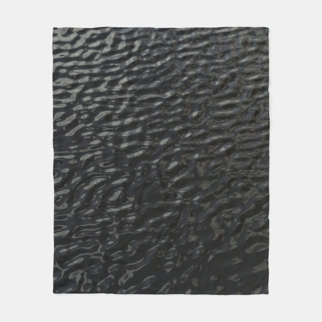 Manta Polar Textos florales en blanco y negro (Anverso)