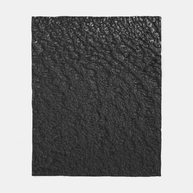 Manta Polar Textos florales en negro y gris (Anverso)