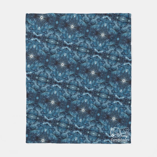 Manta Polar Textura #14 de obra Horizonte (Anverso)