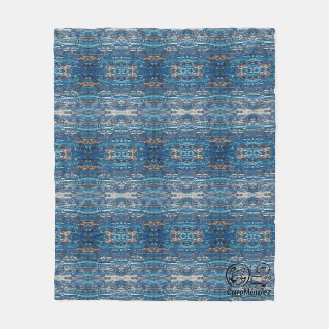 Manta Polar Textura #15 de obra La roca (Anverso)