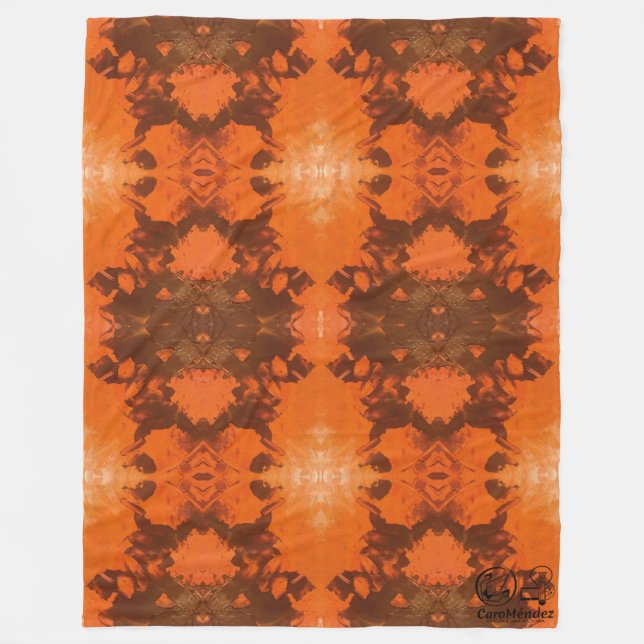 Manta Polar Textura #19 de la obra Nuit (Anverso)