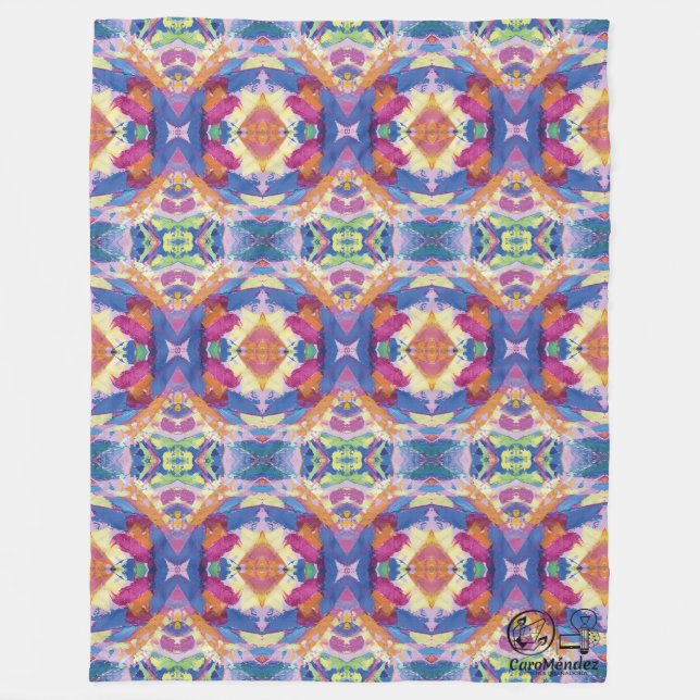 Manta Polar Textura #1 de la obra Piña (Anverso)