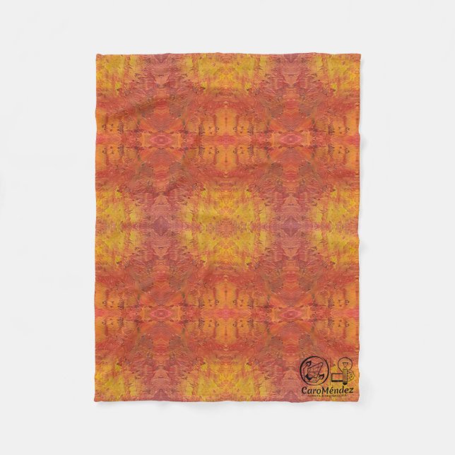 Manta Polar Textura #1 de obra Horizonte (Anverso)