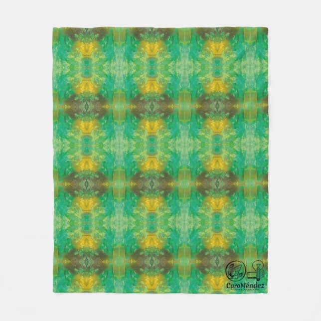 Manta Polar Textura #27 de la obra Nuit (Anverso)