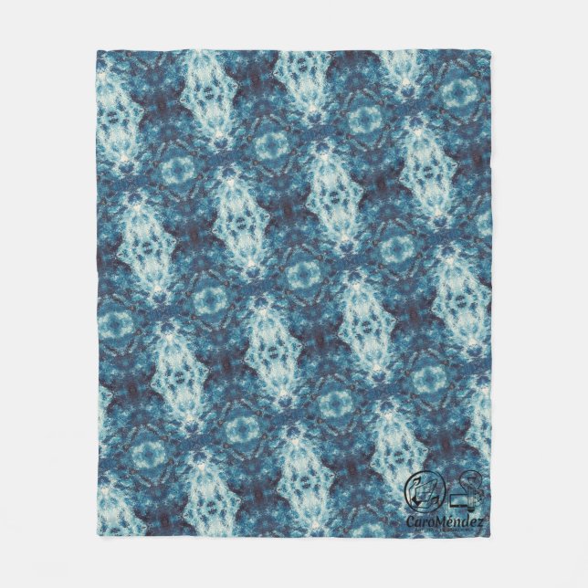 Manta Polar Textura #2 de la obra Cerezas (Anverso)