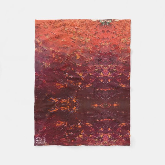 Manta Polar Textura #2 de la obra La puesta del sol (Anverso)