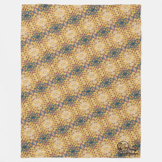 Manta Polar Textura #2 de la obra Piña. SERIE (Anverso)